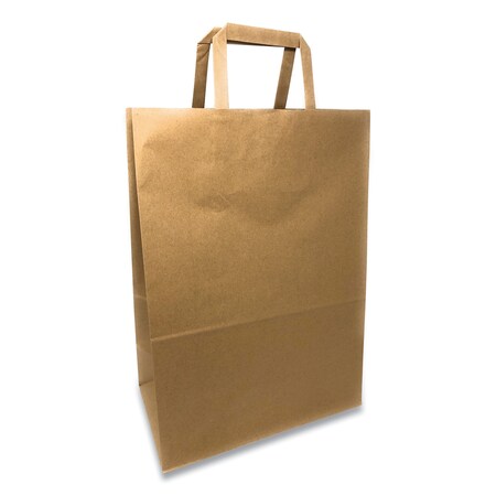 Prime Time Packaging Kraft Paper Bags, 1/6th BBL 12 x 7 x 17, Natural, PK300 PK FH12717